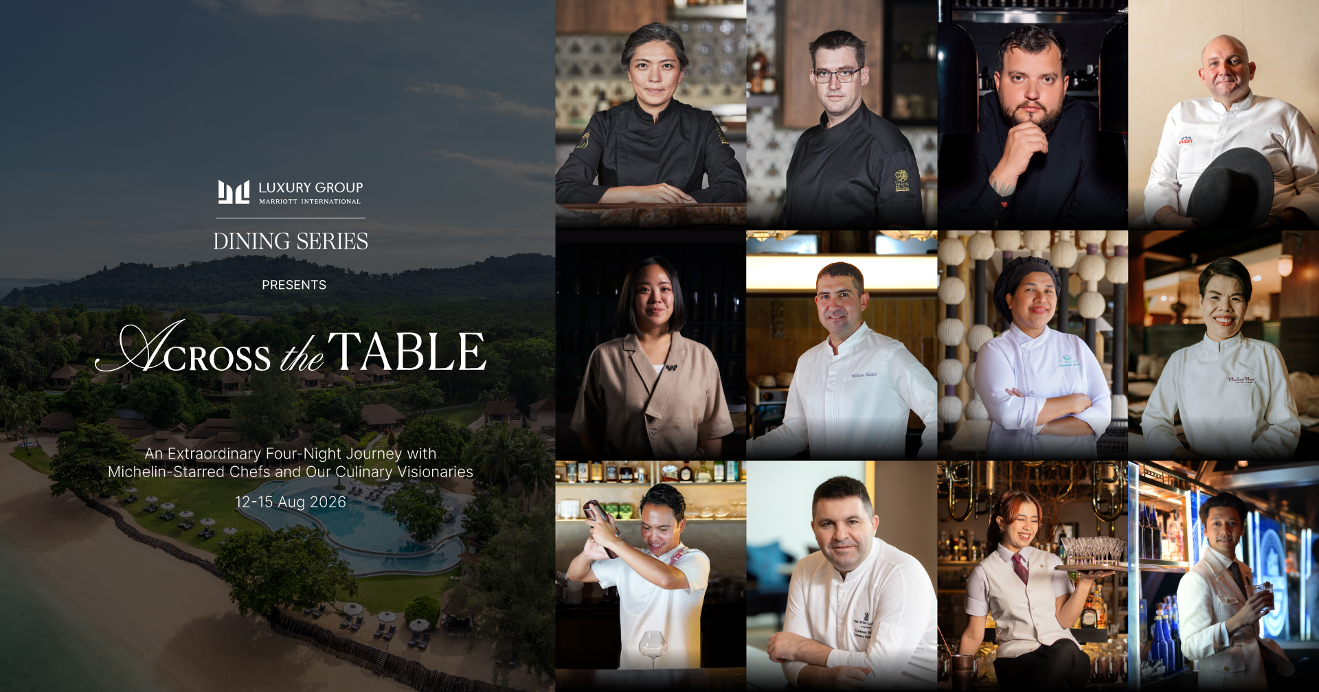 “Across the Table” ณ เดอะ นาคา ไอแลนด์ ภูเก็ต ยกทัพเชฟมิชลินสตาร์จาก Bo.lan, Andō และ Maison Dunand สร้างสรรค์ประสบการณ์ Multi-Hand Dining สุดเอ็กซ์คลูซีฟริมทะเลอันดามัน